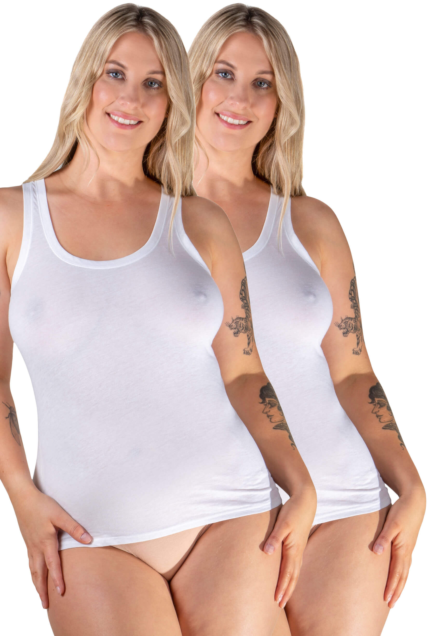 Superfine﻿ 100% Cotton Tank Top - 2 Pack﻿