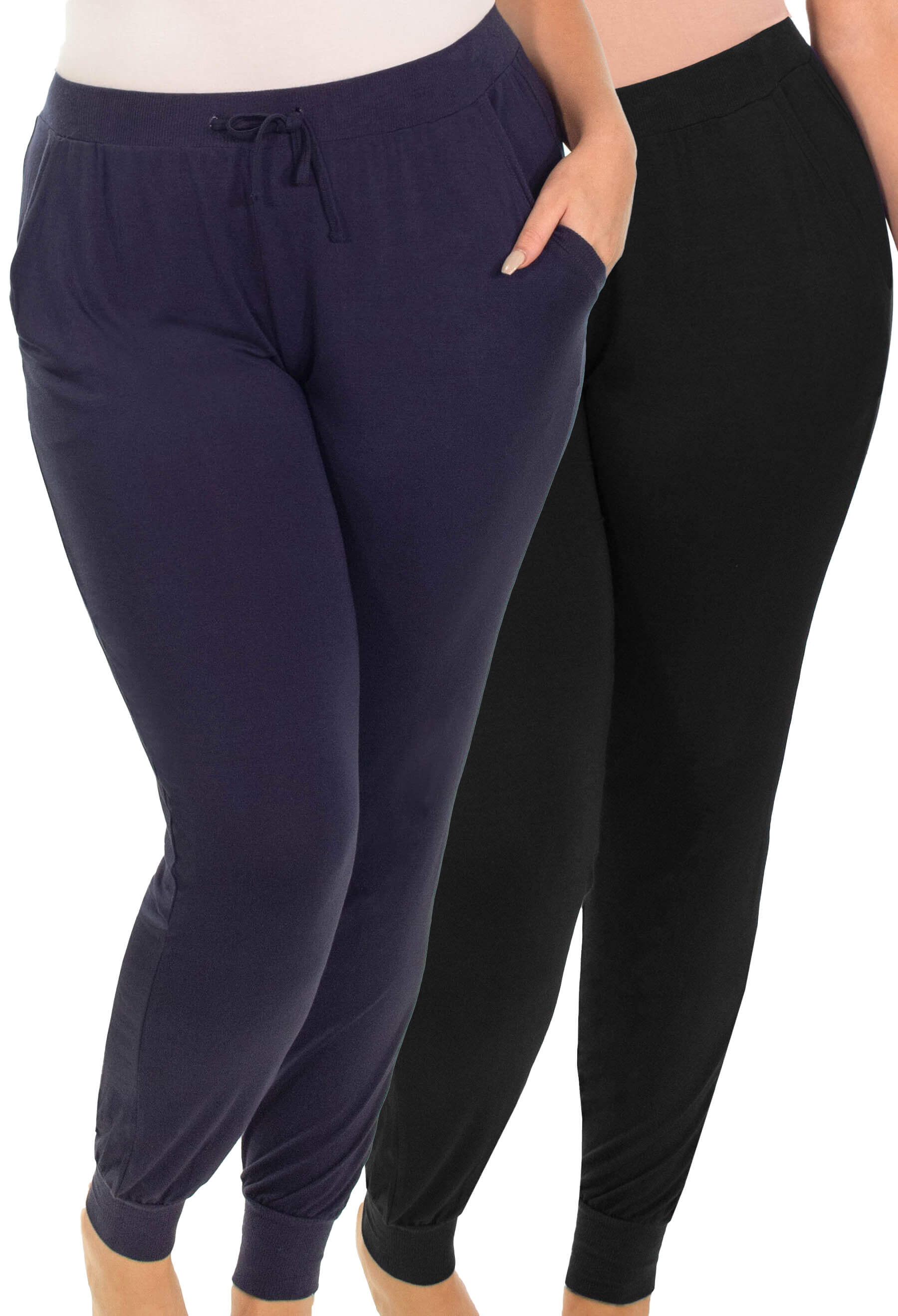 Bamboo Draped Lounge Pants - 2 Pack