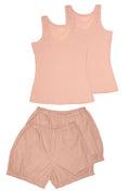 100% Cotton Tank Tops and 100% Cotton Bloomers Shorts Set